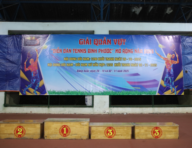 Lịch thi đấu tennis Bình Phước giải mở rộng 2025