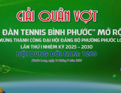 Giải quần vợt Diễn đàn Tennis Bình Phước mở rộng 2025 đã diễn ra