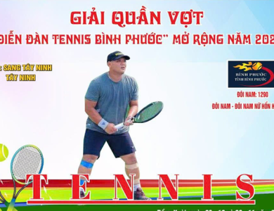 Lịch thi đấu tennis Bình Phước nội dung đôi nam nữ 1235
