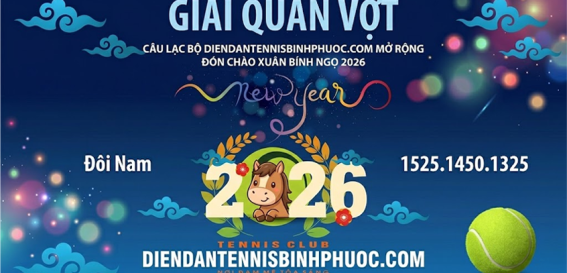 Giải quần vợt Diễn đàn Tennis Bình Phước tranh cúp Donex- Đức Sports sân chơi sôi động của những vận động viên đam mê và nhiệt huyết